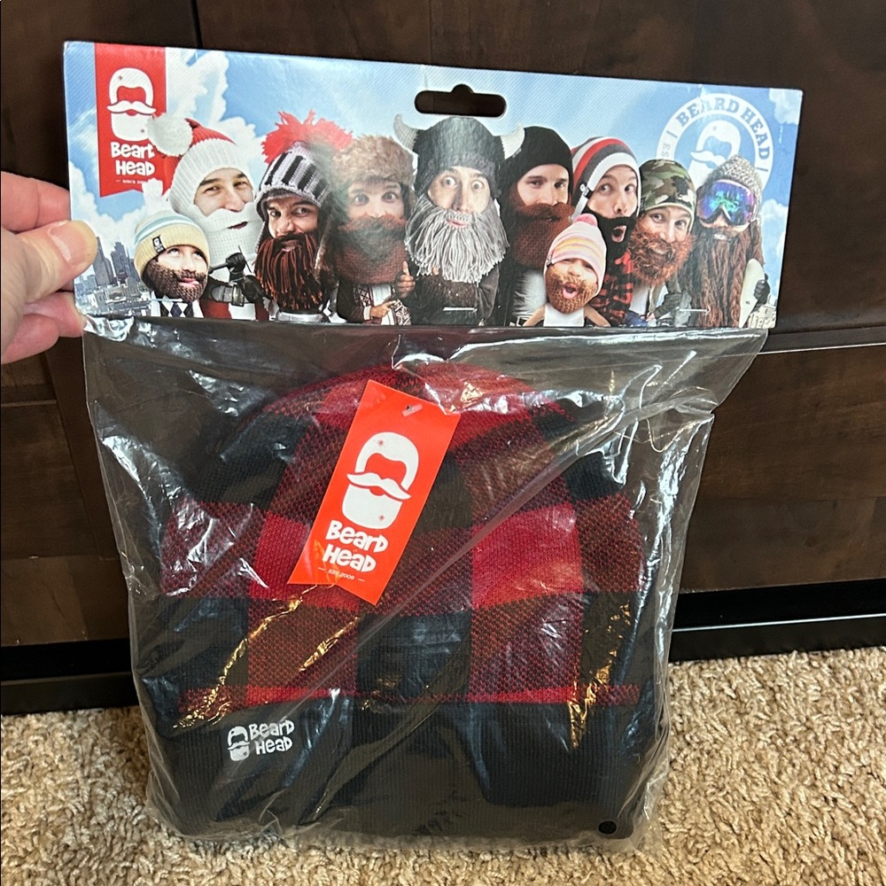 Red and Black Beanie